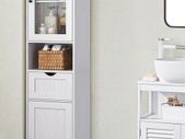 Bathroom Cabinet White Height-Adjustable shelves