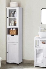 Bathroom Cabinet White Height-Adjustable shelves