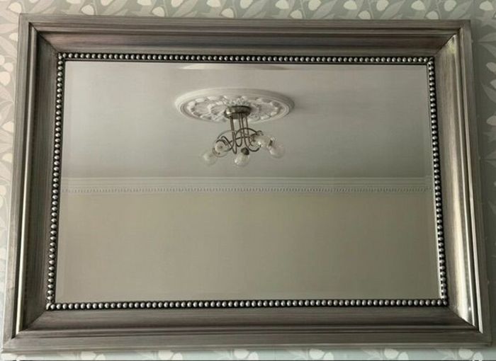 Silver Pewter Mirror
