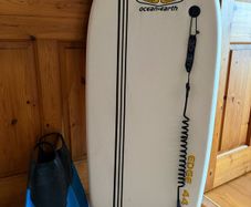 Ocean & Earth Edge 44 Bodyboard, Complete with Genuine Ocean & Earth Coiled Leash