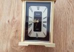 Vintage Rhythm Mantel Clock Gold Heavy Ornate Japan Tempus Fugit Fully Working