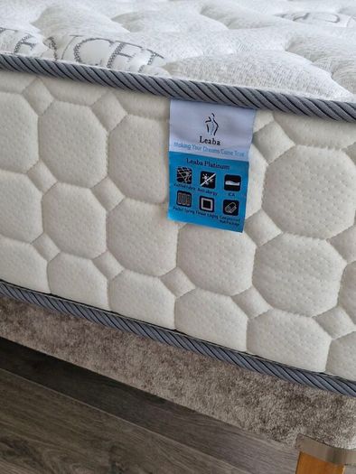 king size bed with headboard and new mattress