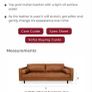 Tan 100% Leather Ottoman - Scott Image 7