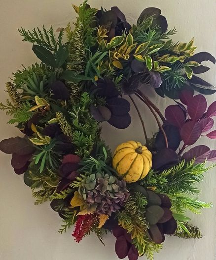 Seasonal wreaths, arrangements made to order