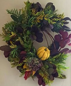 Seasonal wreaths, arrangements made to order