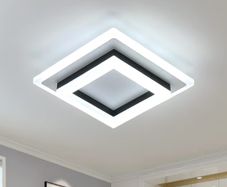 24W Modern Ceiling Lamp, LED Ceiling Lights for Bedroom Hallway Office Kitchen Living Room, Cold White 6500K