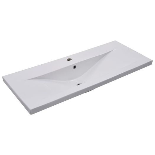 Sink Cabinet with Built-in Basin Concrete Grey Chipboard