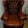 Genuine Chesterfield Suite Sofa & 2x Armchairs Image 4