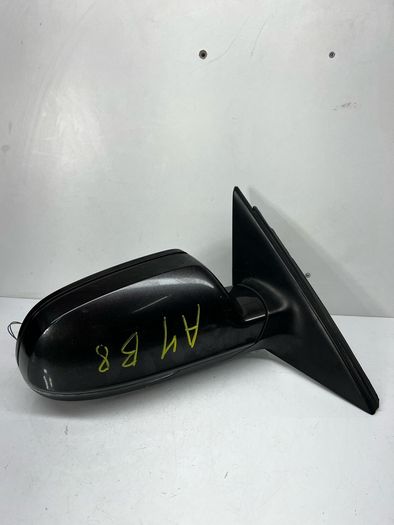 Audi A4 B8 8K Right front door electric wing mirror Black 6+2 WIRES RHD A2l6b5s
