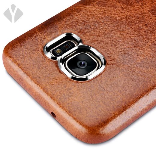 S7 Vintage Oil Wax Leather Back Cover