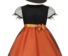 Job lot of 25  Halloween girls pumpkin witch costume