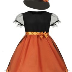 Job lot of 25  Halloween girls pumpkin witch costume