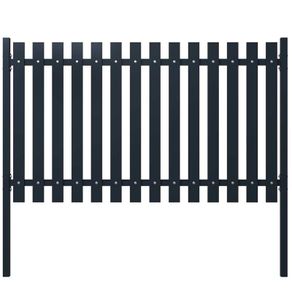 Fence Panel Anthracite 174.5x125 cm Powder-coated Steel