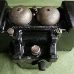 WW2 Military Magneto Field Telephone Set F Mk II T.M.C British army Telephone