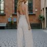 Bridal Lace Beaded Cut Out Jumpsuit / Nasty Gal RRP 350 wedding Image 3