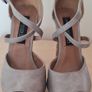 Grey/Snakeprint Platform Heels Image 3