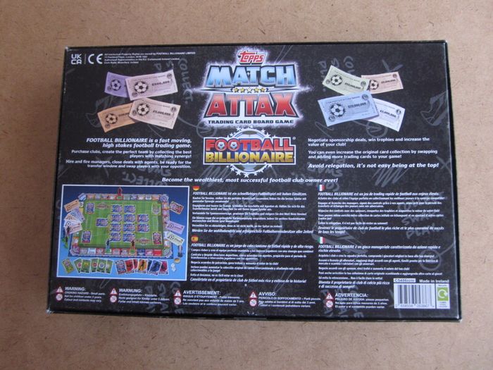 Match Attax Football Billionaire Trading Card Board Game Collector Edition
