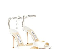 White diamond jimmy choo heels