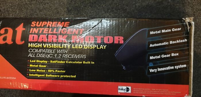 Digital LED All Metal Gearing DiSEqC Satellite Dish Motor