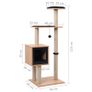 Cat Tree with Sisal Scratching Mat 123 cm Image 4