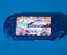 PSP Rare Vibrant Blue 3000 Series (Modded)