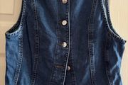 Denim waist coat