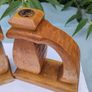 Vintage Hand carved Norwegian candlesticks Image 6