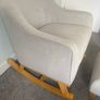 Mamas and Papas Babylon Rocking Nursing Chair and Matching Footstool in Excellent Condition Image 3