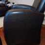 2 x leatherette tub armchairs Image 5