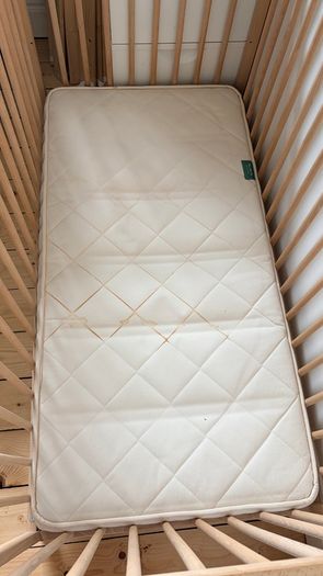 IKEA Sniglar cot with The Little Green Sheep mattress