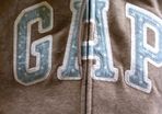 Gap ladies hoodie size S beige with light blue logo