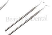 2x Dental Examination Probe 9 Dentist Hygienist Periodontal Pick Probes Diagnostic