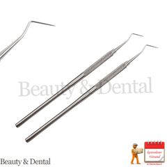 2x Dental Examination Probe 9 Dentist Hygienist Periodontal Pick Probes Diagnostic