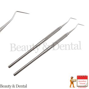 2x Dental Examination Probe 9 Dentist Hygienist Periodontal Pick Probes Diagnostic