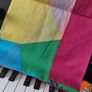 Large Funky Colourful Cotton Scarf Image 2