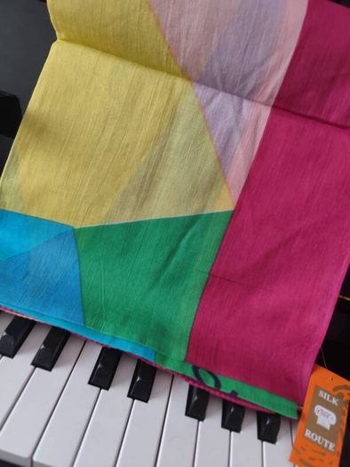 Large Funky Colourful Cotton Scarf