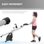 Folding and Quiet Exercise Bike with 8-Level Magnetic Resistance and Heart Rate Sensor, for Home Gym, Black and Grey Image 6