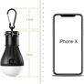 NEW SALE | Camping Lights, Tent Lights with Carabiner Clips - Waterproof Portable Battery Operated Emergency Tent LED Light Bulb Lamp Lantern for Outside Camping Outdoor Hiking Fishing (4 Pack) Image 2