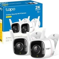 Tapo 2K Outdoor Security Camera, Motion Detection, IP66 Weatherproof, Built-in Siren, 2-way Audio, 3MP, Night