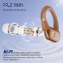 Qecnato Bluetooth Headphones Sport, in Ear Headphones Wireless Bluetooth 5.3 with HD Mic, Outstanding Sound, 75h playing time, Comfort Fit, Dual LED Display Braun Image 7