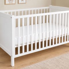 Large White Sundvik Baby Cot + 2 Mattresses