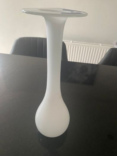 Stunning German art glass  mouth blown vase