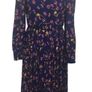 SAVIDA Ladies Navy Blue Floral Midi Length Tea Dress XS Eu 36 includes post Image 5