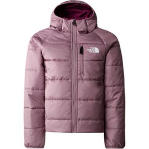 The North Face Girls Junior fully Reversible NorthFace hooded jacket coat pink Junior XL 9 10 11 12 13 14