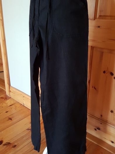 Size 8 Black Linen Trousers