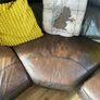 Brown leather corner Suite Image 4