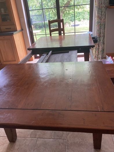 Solid Oak Extendable Dining Table and 6 Chairs