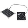 BRAND NEW 6V 10W 6inch Outdoor Solar Power Panel Exhaust Fan IP65 Waterproof USB Charging fan Image 6