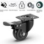 Heavy Duty Castor Wheels with 4 Brakes + Screws - 50mm up to 200KG Image 4