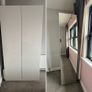 Great condition white 3 door wardrobe with mirror Image 2